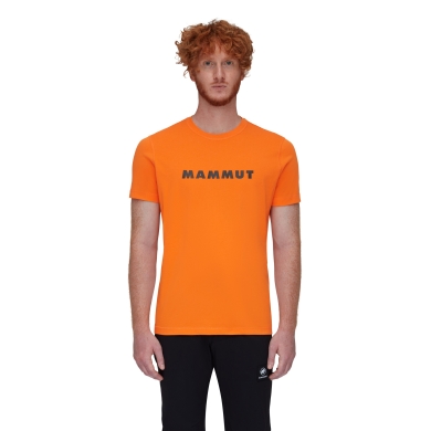 Mammut Hiking T-shirt Core Logo (made from recycled polyester and organic cotton) orange Men